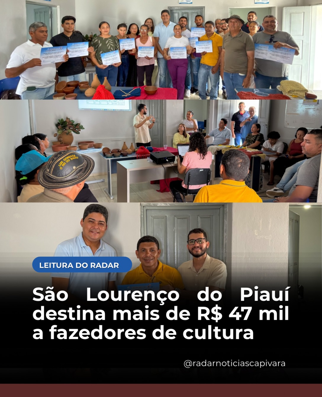 Músicos, bordadeiras, artesãos, compositores, ceramistas e outros fazedores de cultura de São Lourenço do…
