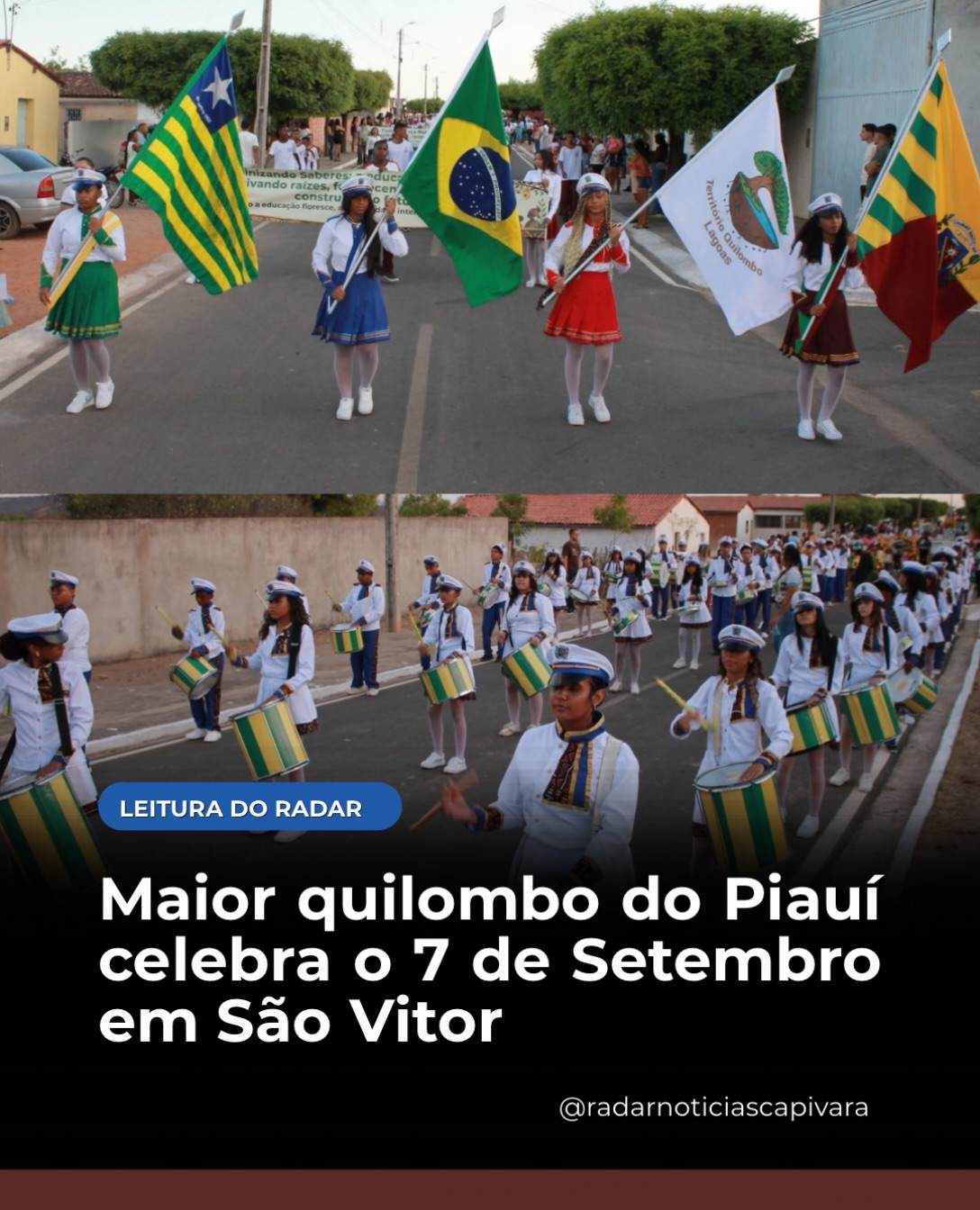 O 7 de Setembro foi celebrado dentro do maior território quilombola do Piauí e terceiro do Brasil em…