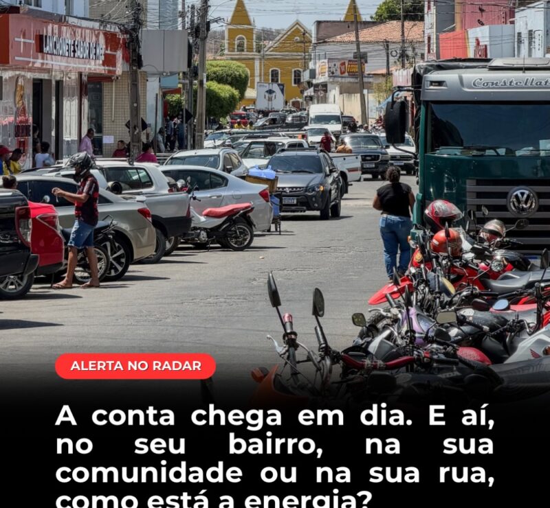 A conta chega em dia.