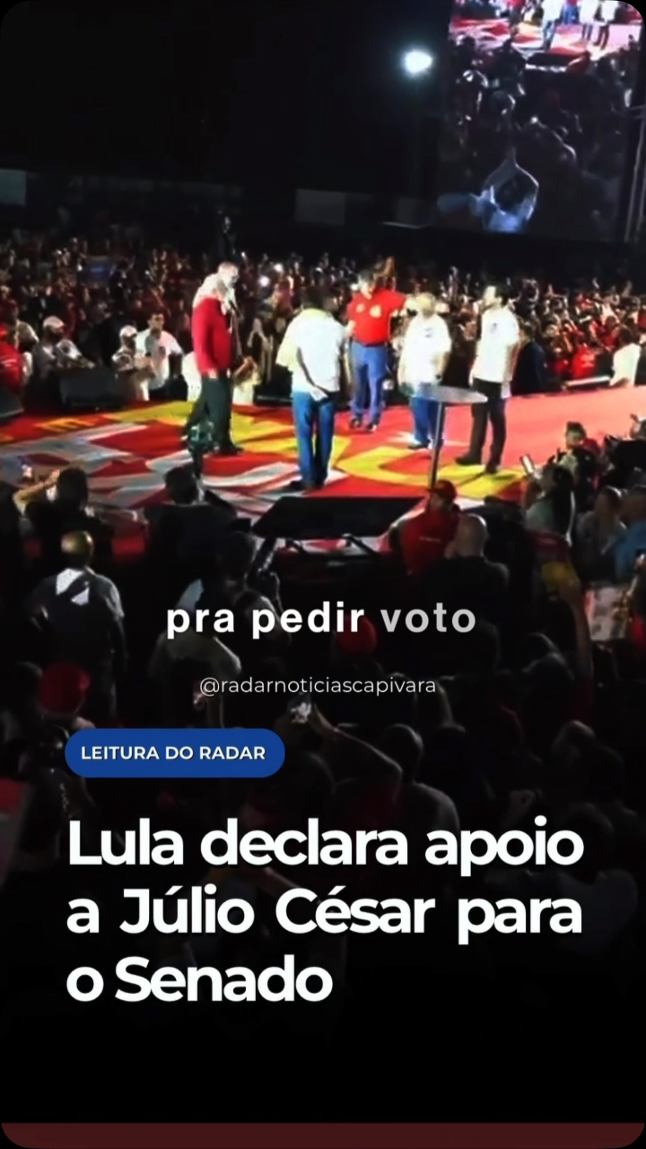 O presidente Lula declarou apoio a na disputa pelo Senado no Piauí durante ato político realizado em Teresina.