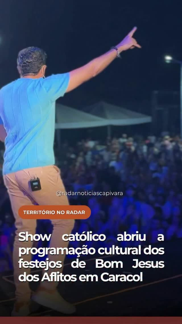 O show católico abriu a programação cultural dos festejos de Bom Jesus dos Aflitos em Caracol, no Piauí,…