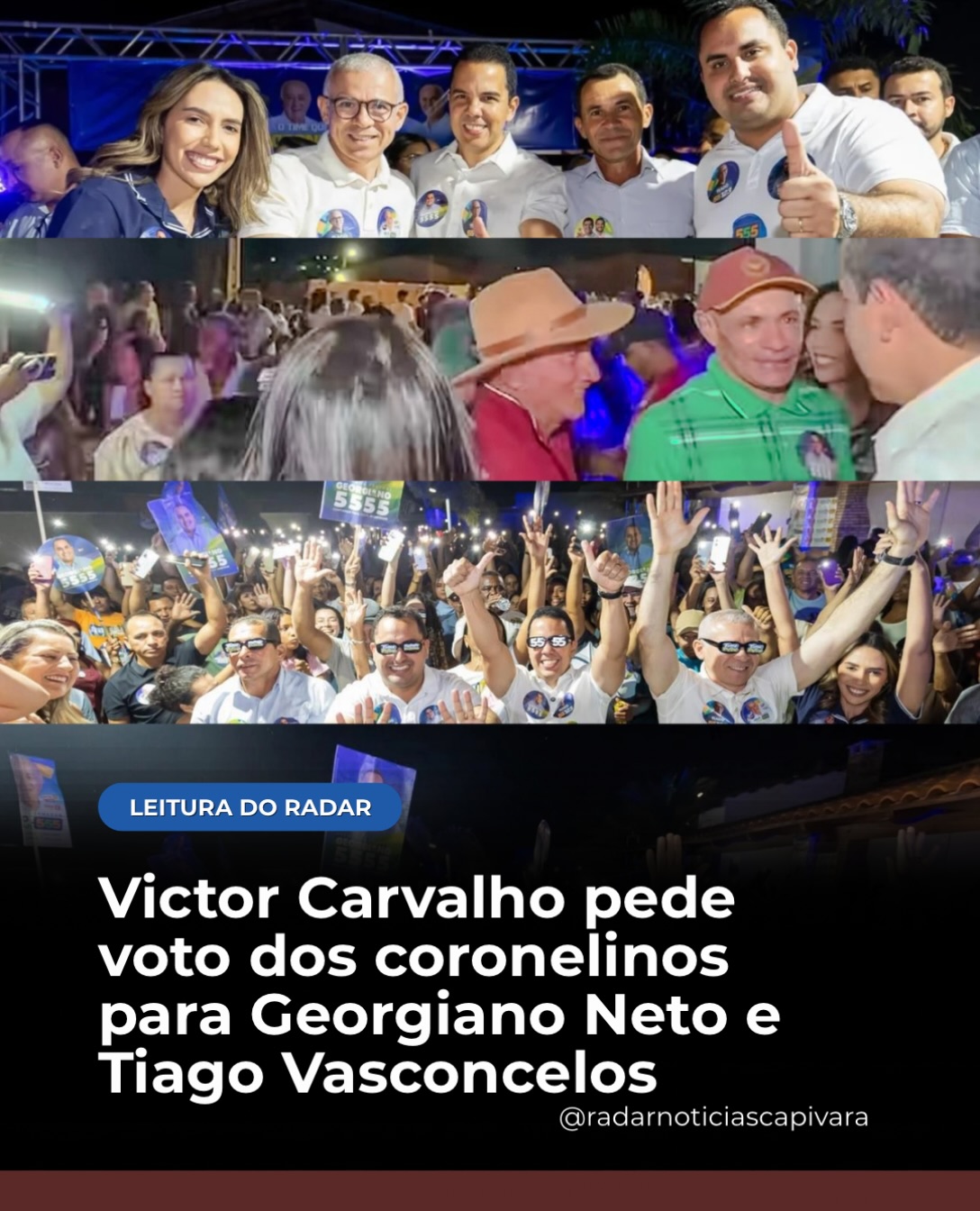 O prefeito realizou, em Coronel José Dias, um encontro do Time do Povo dentro da movimentação das Eleições…