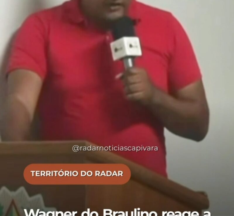 Wagner do Braulino reage a “lobo traidor” em disputa pela Presidência da Câmara