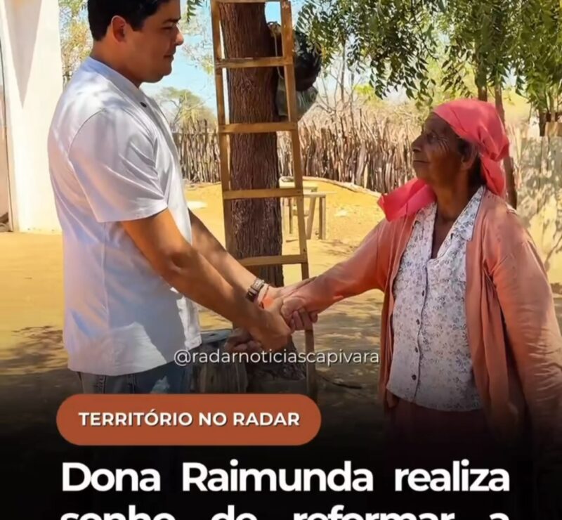 Dona Raimunda realiza sonho de reformar a casa em São Lourenço do Piauí