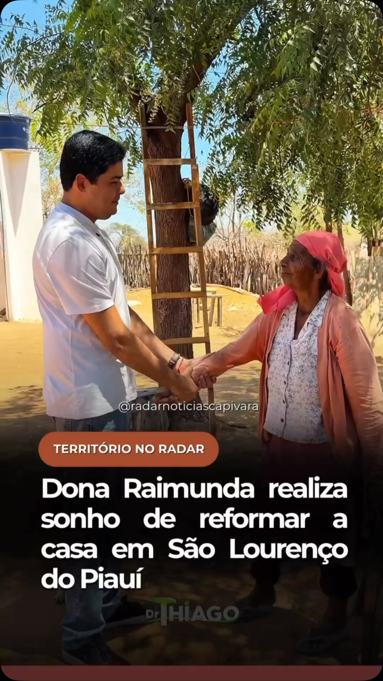 Dona Raimunda realiza sonho de reformar a casa em São Lourenço do Piauí