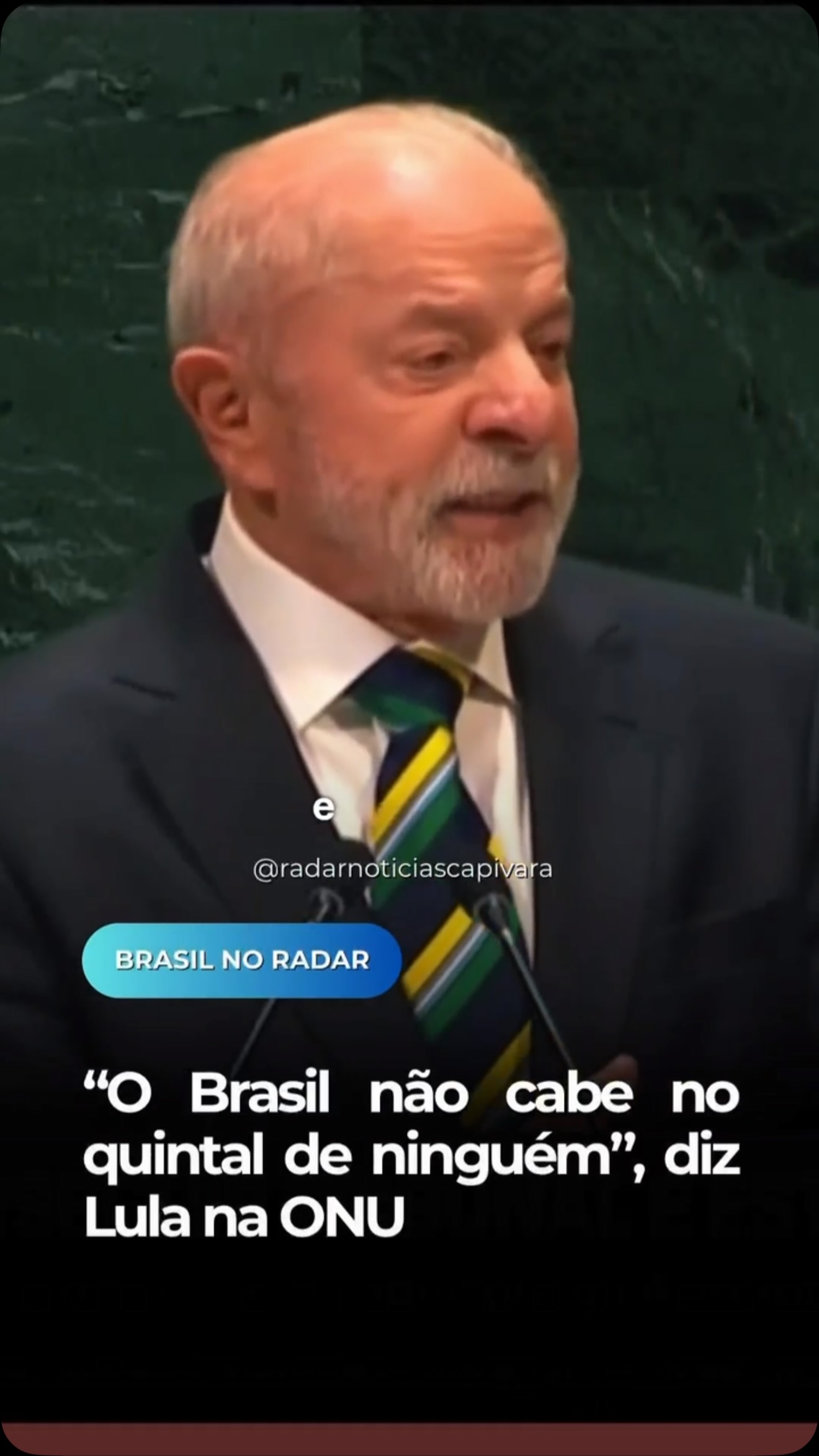Lula defende soberania do Brasil durante discurso na ONU