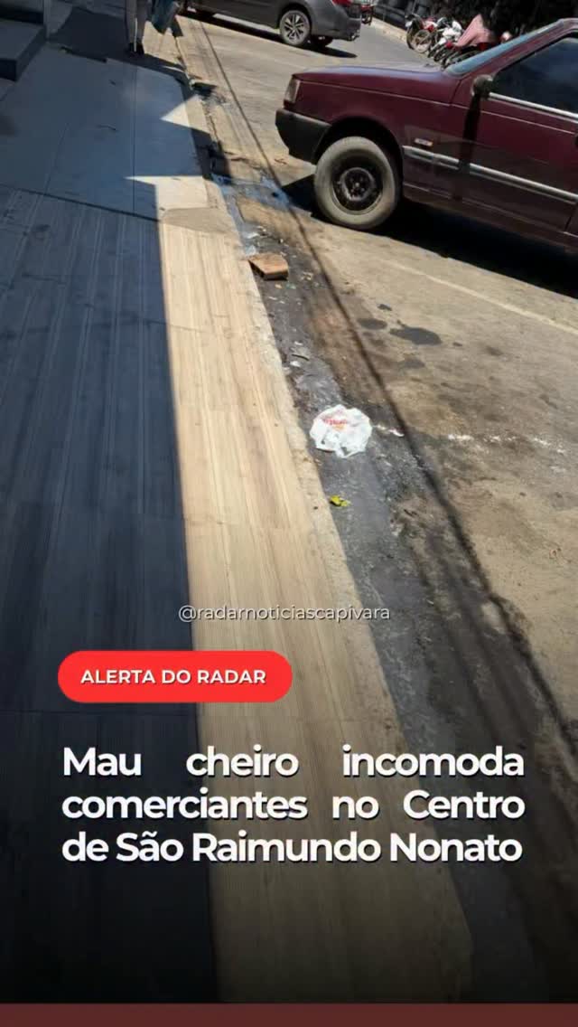 Mau cheiro incomoda comerciantes no Centro de São Raimundo Nonato