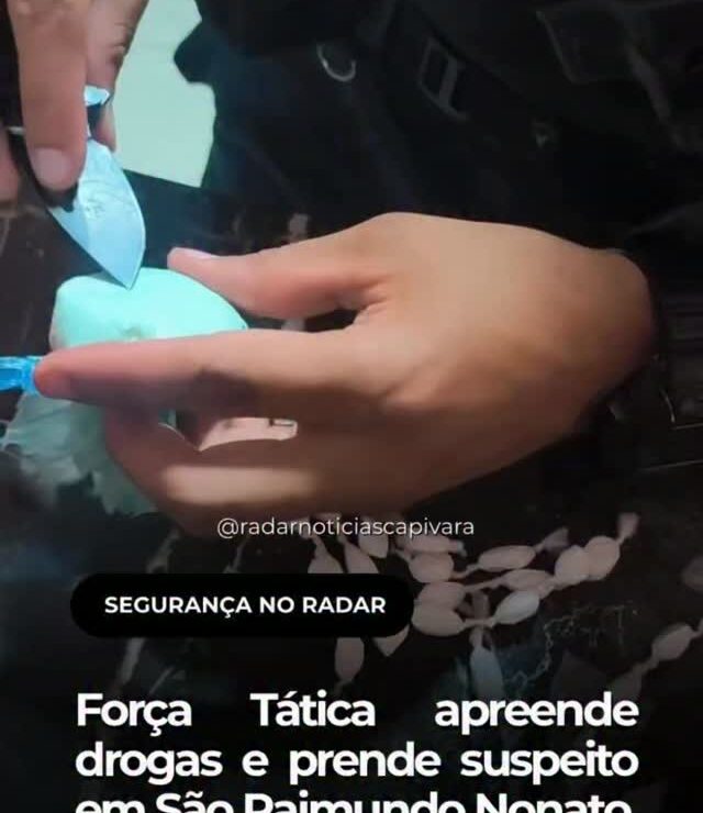Força Tática apreende drogas e dinheiro em São Raimundo Nonato