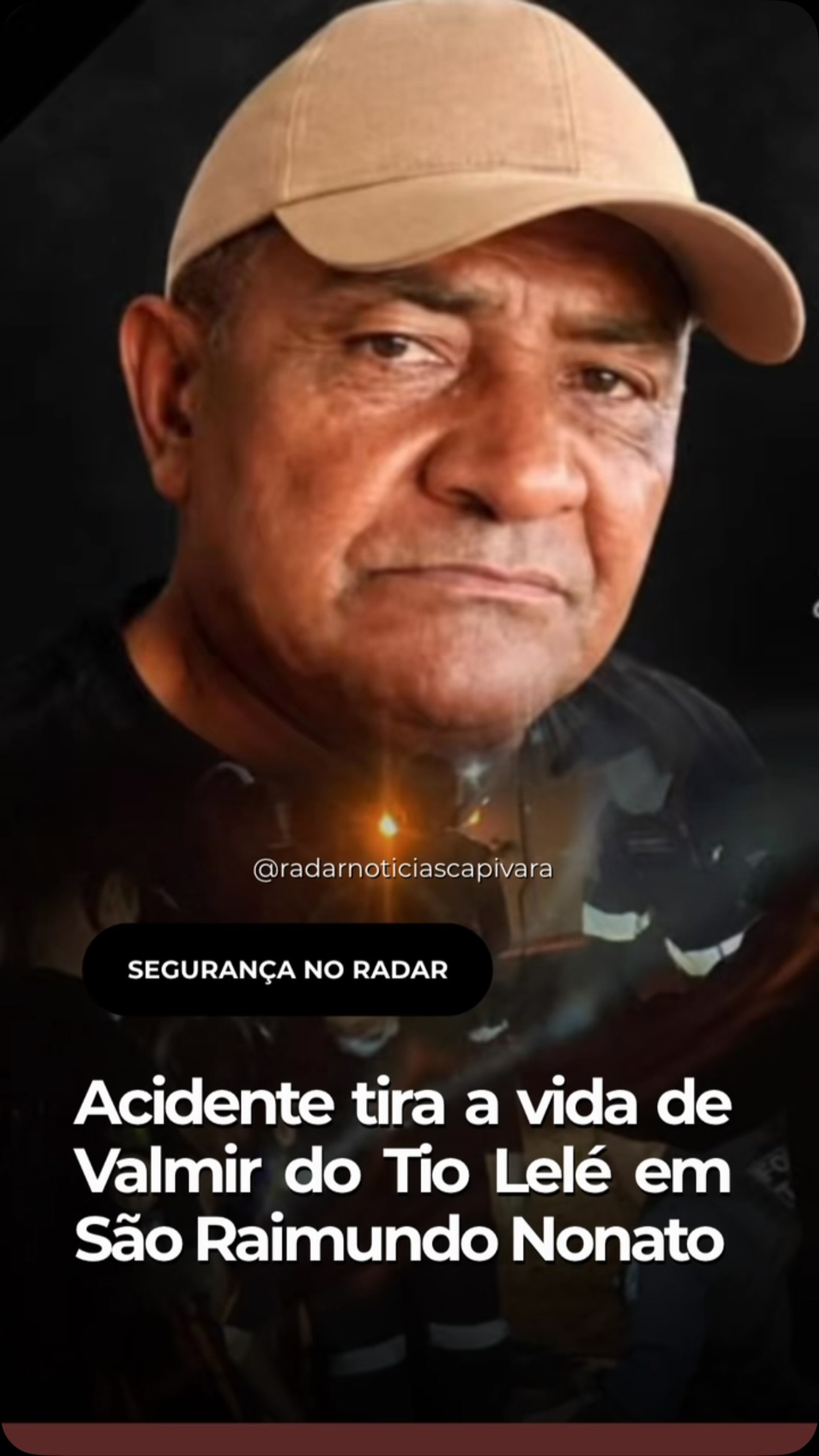 Acidente tira a vida de Valmir do Tio Lelé, querido mototaxista de São Raimundo Nonato