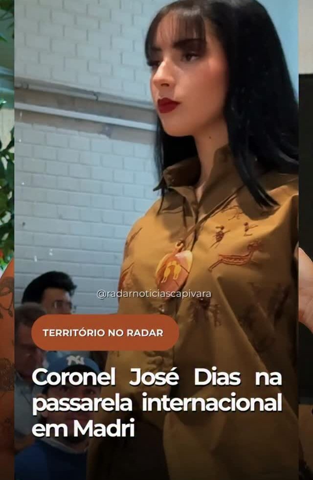 Coronel José Dias na passarela internacional em Madri