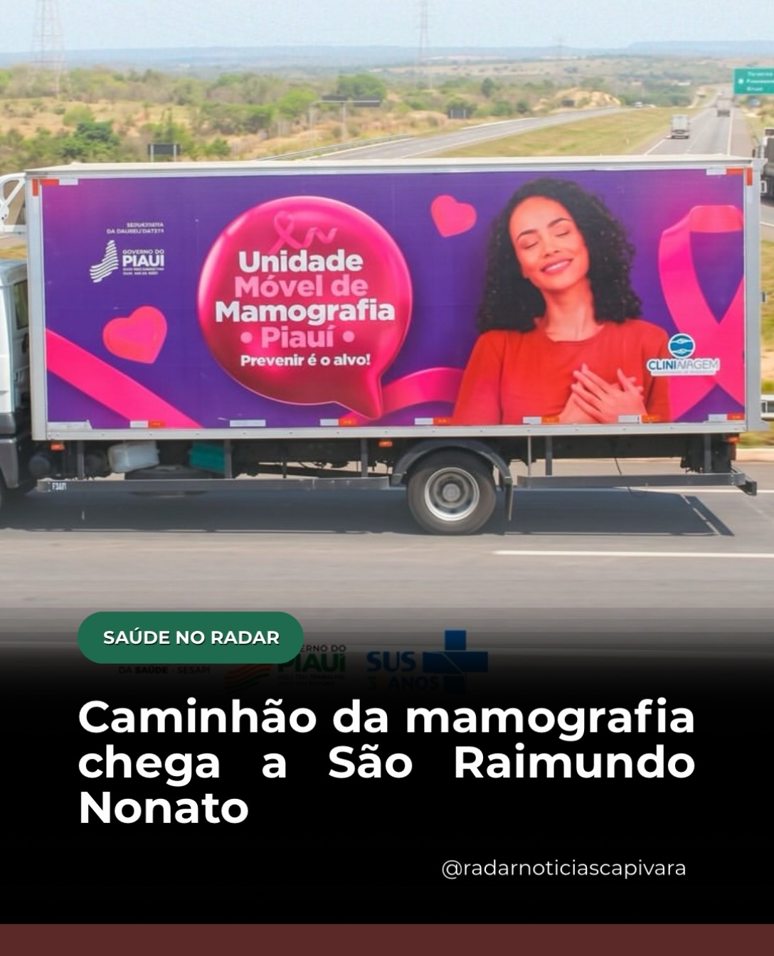 Caminhão da mamografia chega a São Raimundo Nonato