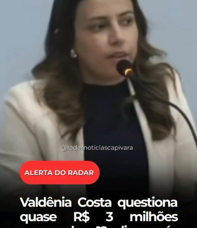 Valdênia Costa questiona quase R$ 3 milhões repassados 12 dias após assinatura de acordo
