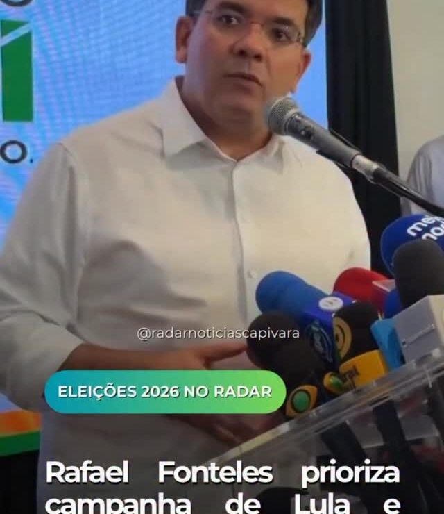 Rafael Fonteles prioriza campanha de Lula e mantém agenda do Piauí