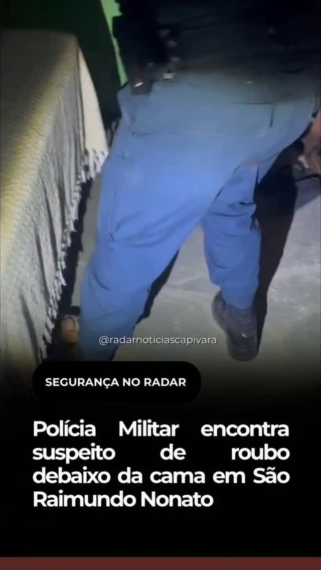 Polícia encontra suspeito de roubo debaixo da cama em São Raimundo Nonato