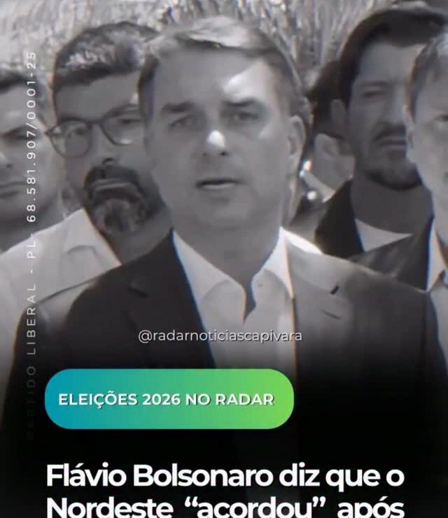 Flávio Bolsonaro diz que Nordeste “acordou” após votação